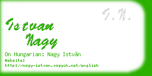 istvan nagy business card